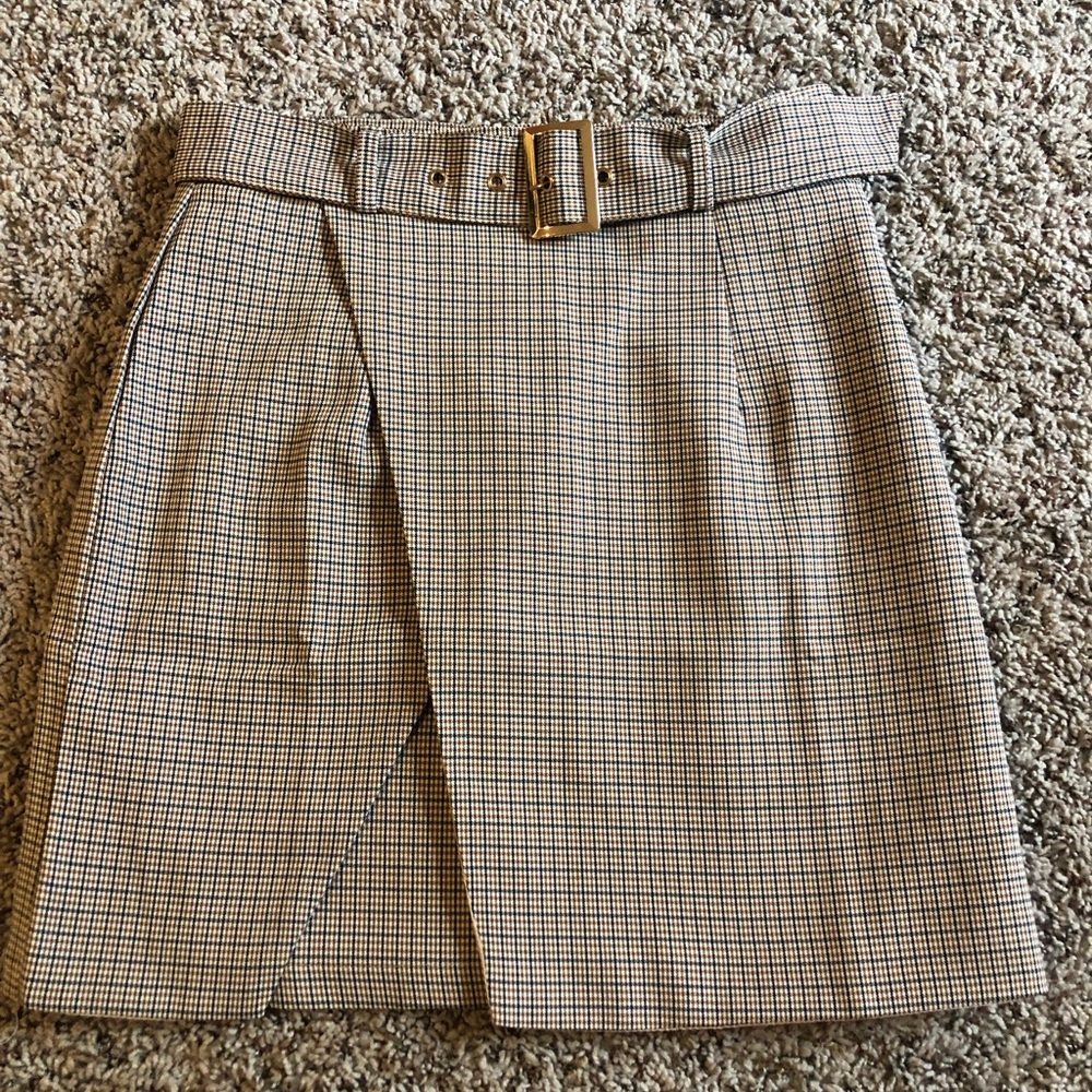 Nasty gal plaid mini skirt